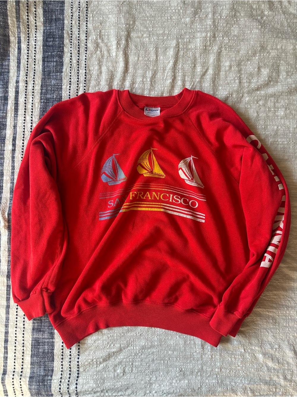 Vintage San Francisco Red Crewneck Sweatshirt